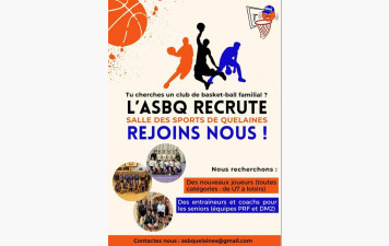 L'ASBQ recrute...