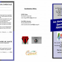 Animations Sportives Cossé-le-Vivien Toussaint 2026